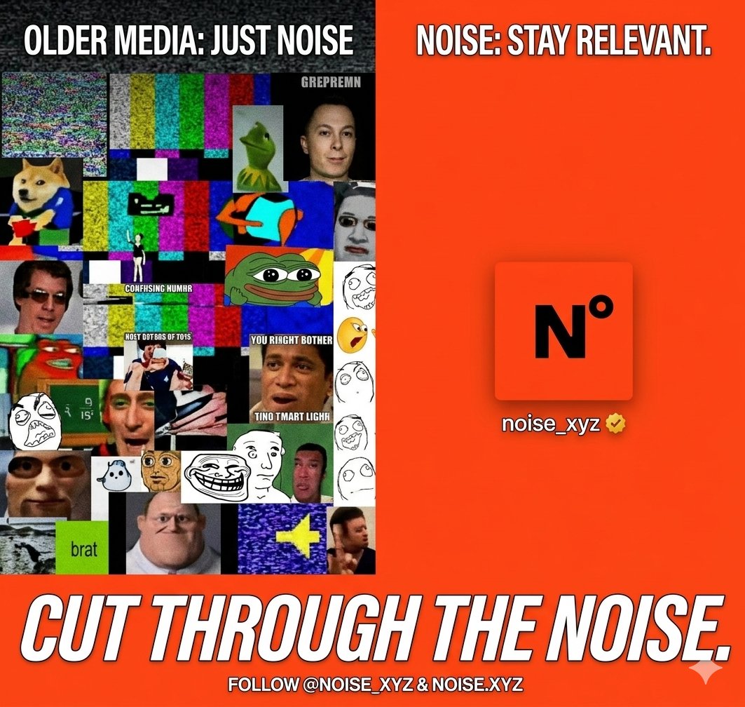 In the midst of a flood of fast-paced information, the biggest challenge is no longer finding content, but filtering what's truly meaningful. Noise is here to cut through the "noise."​Join 33,000+ noise.xyz