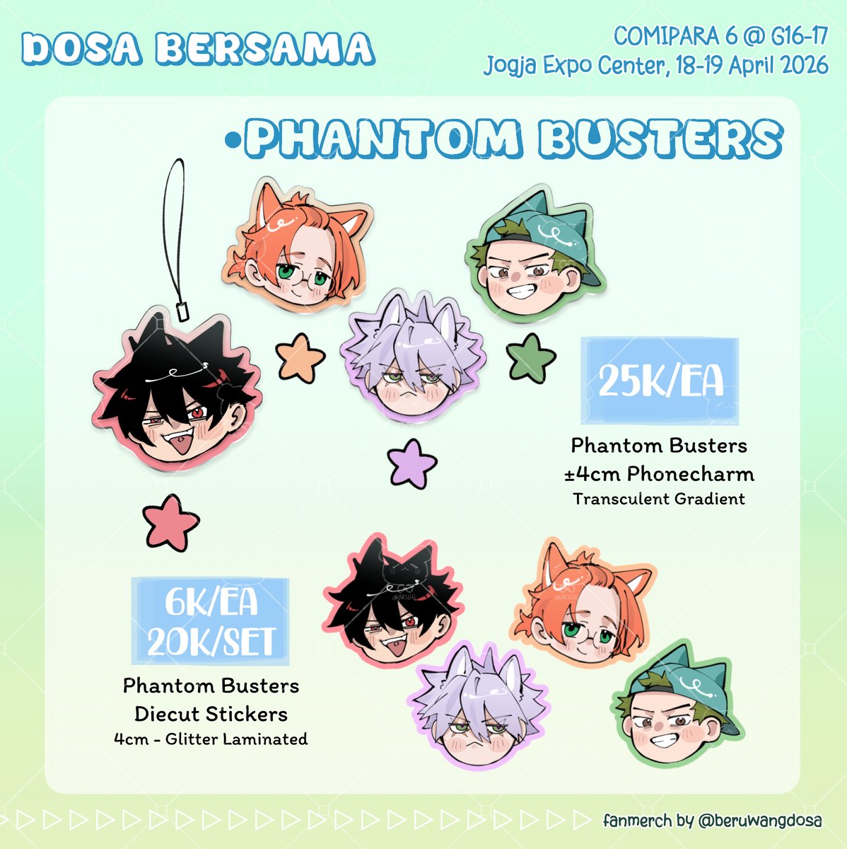 [🔁&amp;❤️✨]

Comipara 6 catalogue PO pick up &amp; mail order is now open! Some items will be unavailable in PO forms

📍 Dosa Bersama G16-17 both days
📅 14 Mar - 25 Mar 2026
🔗 forms.gle/zR75t3QM8Ftmzp…

Fandom: Orb, Phantom Busters, Twisted Wonderland, Idolish7

(1/2)