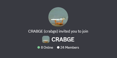 CRABGE tweet media