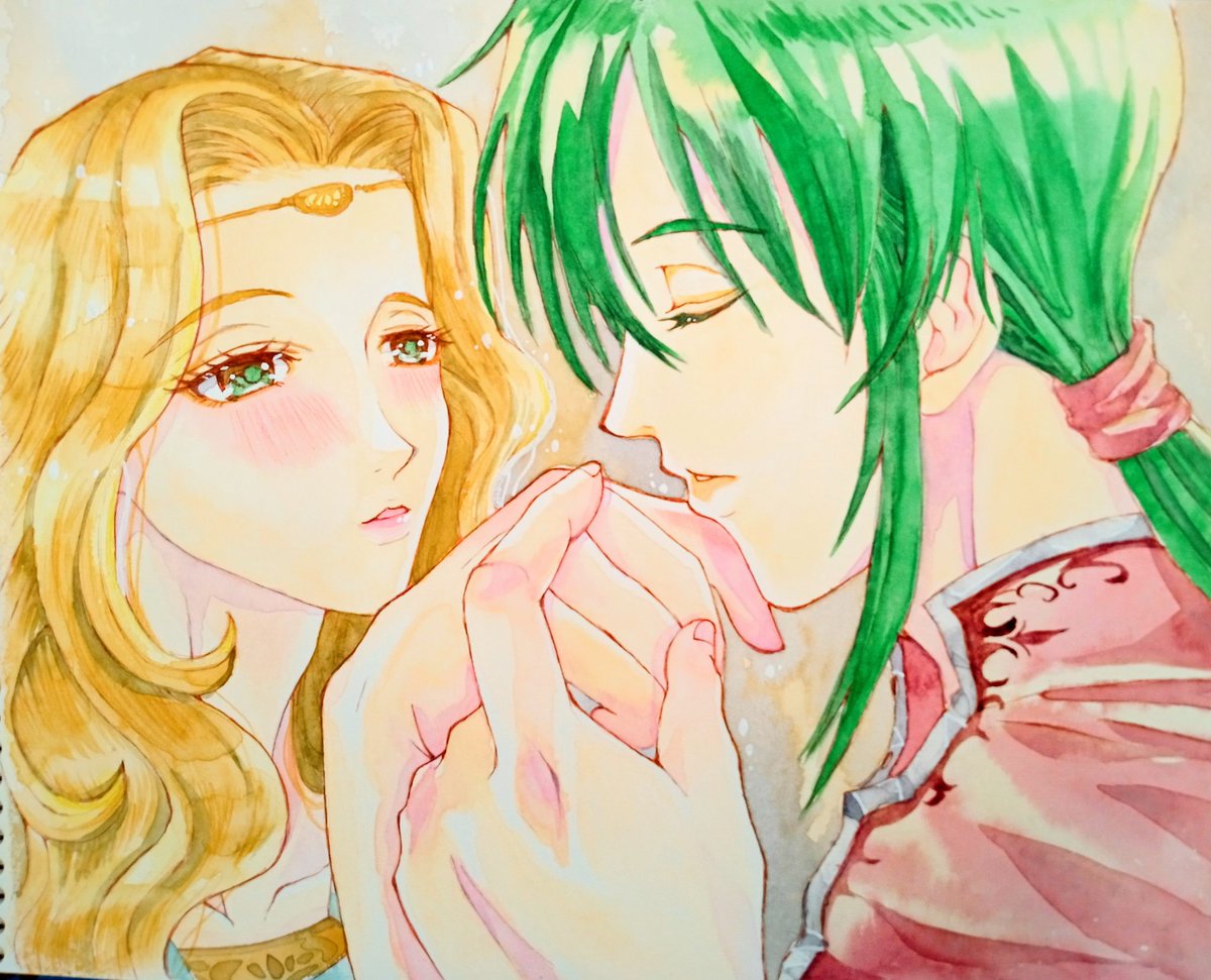 お姫様と騎士だから、忠誠を誓うご挨拶でこういう事はあるだろうけど、好きって意識しちゃうとドキドキしちゃうミデエデ🏹
ホワイトデーということで、、、☺️♥️