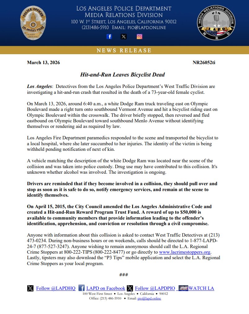 LAPD PIO tweet media