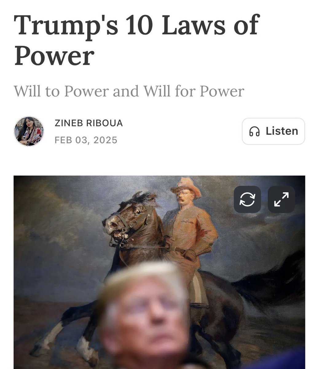 zriboua's tweet image. Trump's 10 Laws of Power

Trump Law 8: First the Fist, Then the Handshake

Diplomacy isn’t about seeking approval—it’s about commanding respect. In negotiations, power is the ultimate bargaining chip. When you project strength, opponents take you seriously, when you show
