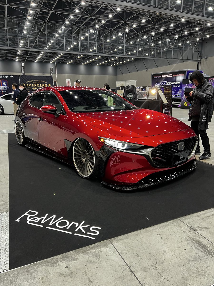 reworks_toyama's tweet photo. 今日と明日、ポートメッセなごや第一号館で開催される@nagoyaautofes に、車両展示しております！
みんな遊びにきてね！
チケット必要なのでお忘れなく！ https://t.co/rjfnoOS4I7
