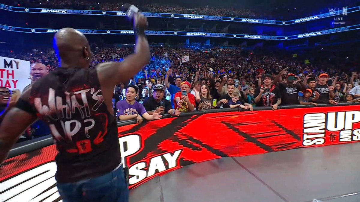 SanchoWest's tweet photo. Instead of what's up.... it should be

Say WEPA 

for Damian and R-Truth

#Smackd https://t.co/CeQTbIajv4