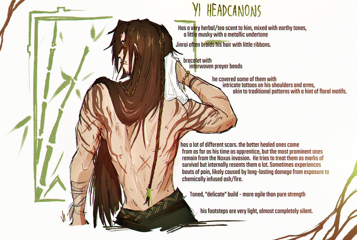 voidh4ze's tweet image. #ArtofLegends Master Yi headcanons, there's much more aaaa 
#MasterYi #Leagueoflegends