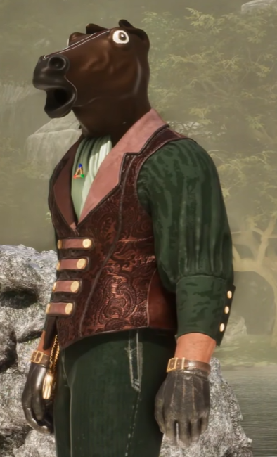 Nekatus's tweet image. Finally I can say that I'm part of an ARK trailer while wearing a horsemask.

@survivetheark @UpFromTheDepths  #playARK