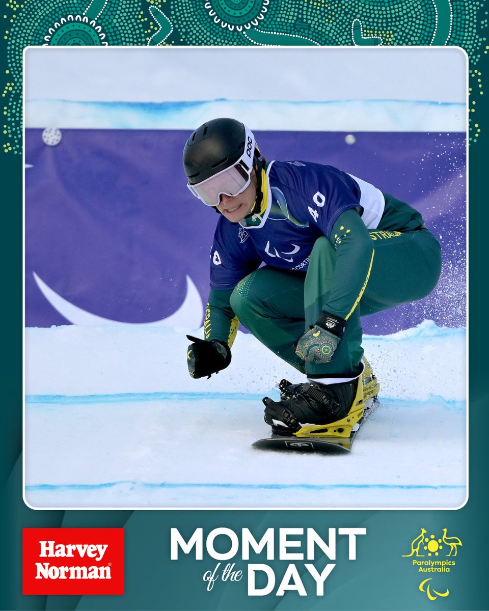 AUSParalympics's tweet image. Ben Tudhope has done it again - claiming bronze in the Men's Para Snowboard Banked Slalom on Day 7 at Milano Cortina 2026. That's our Harvey Norman Moment of the Day. 🇦🇺💚💛 Congratulations Ben Tudhope! 🥈🥉

#HarveyNorman #MomentOfTheDay #Paralympics #ParaSnowboard