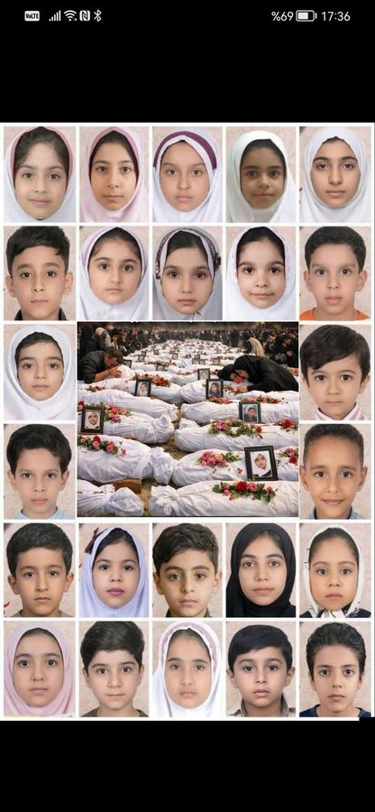 🚫NIÑOS DE IRÁN ASESINADOS EN SU ESCUELA POR EL DICTADOR GENOCIDA TRUMP <a href="/POTUS/">President Donald J. Trump</a> 👇👇🙏🙏😔😔