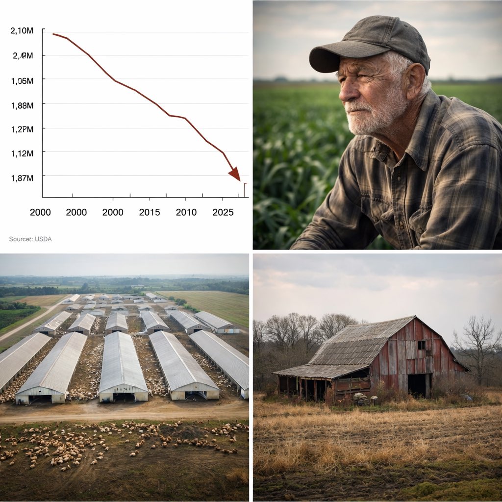 The United States lost another 15,000 farms in a single year. Total ...