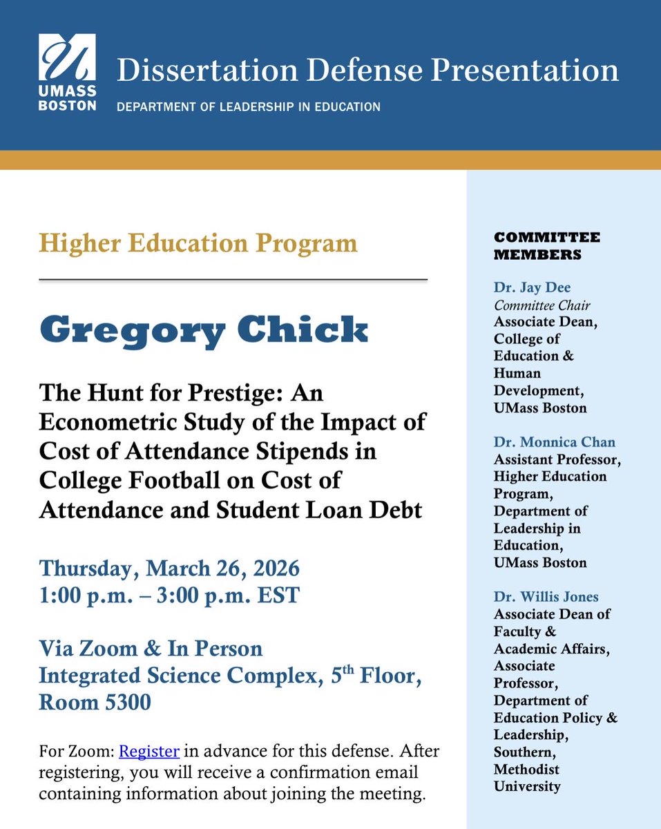 Dr. College Sports Finance tweet media