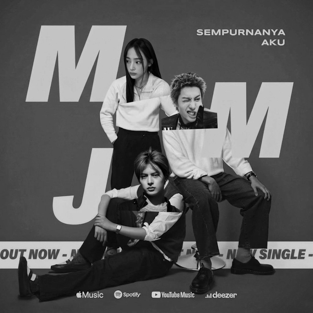 minjlkiem's tweet image. BREAKING NEWS‼️

the new corjeans sub-unit MMJ has dropped a debut single called "Sempurnanya Aku" the singer explained the song has been made based on their experience for being drop dead gorgeous.