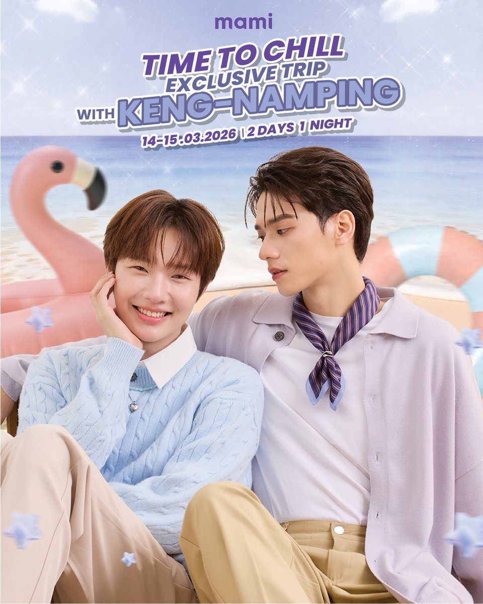 🔔 #KNPLandSchedule l #KengNamping

⭐ ชื่องาน: mami Time To Chill Exclusive Trip With Keng Namping Day 1

📅  วันที่ : 14 มีนาคม 2569
⏰  เวลาเริ่มงาน: ALL DAY
📍 สถานที่จัดงาน:  - 
🎟️ ประเภทงาน : Private Event | เฉพาะผู้มีสิทธิ์เข้าร่วมงาน

#KengHarit l #nampingster

--

🔔