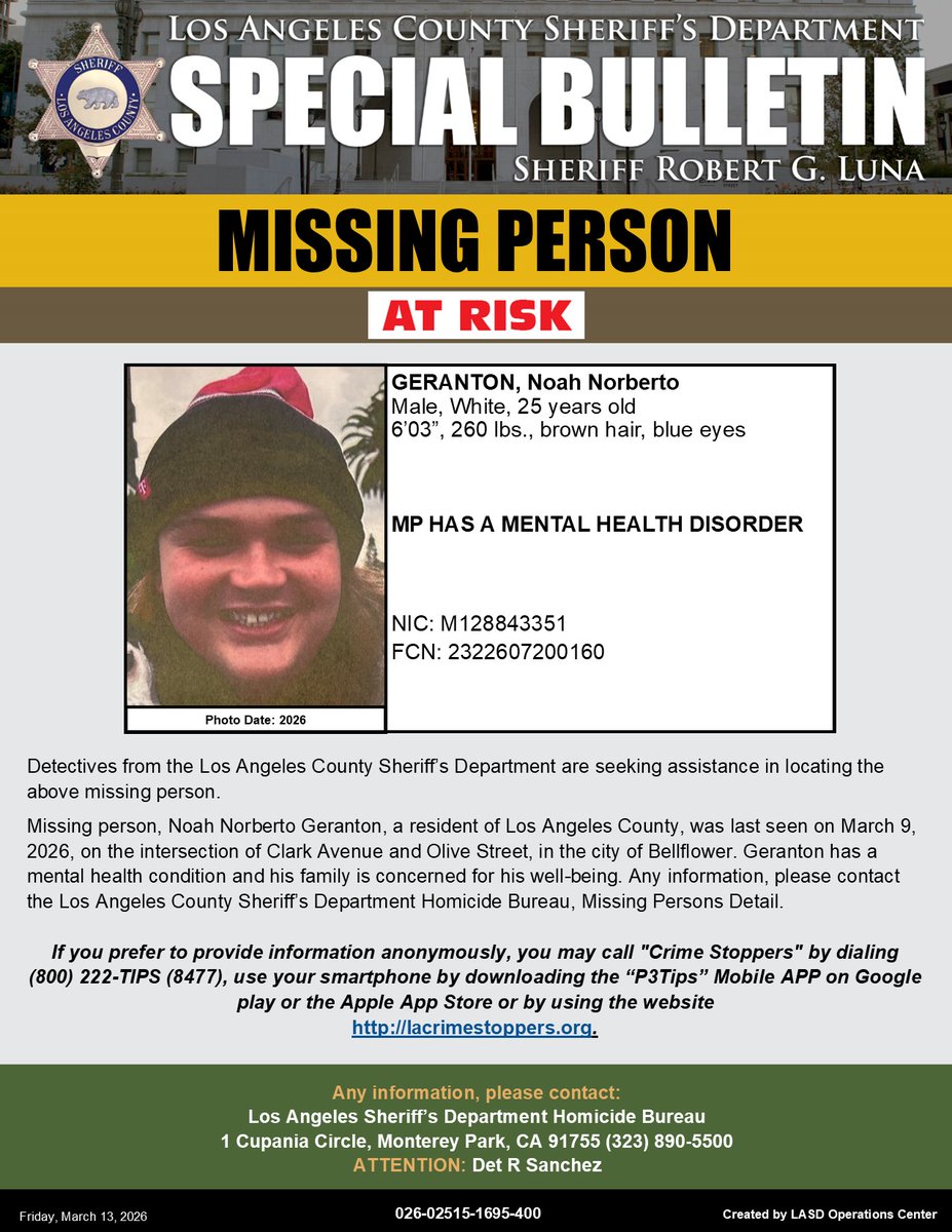 LA County Sheriffs tweet media