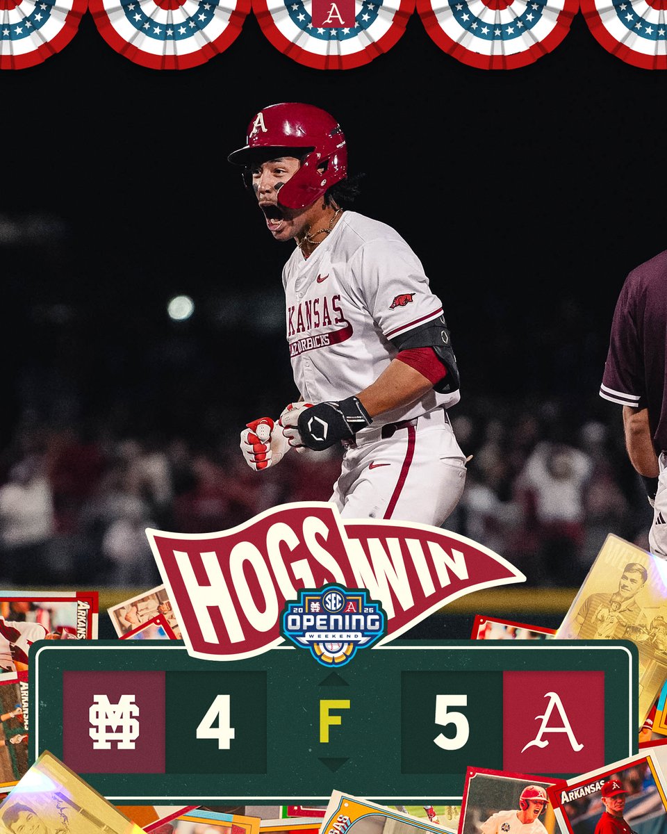 HOGS WIN ON SEC OPENING DAY!