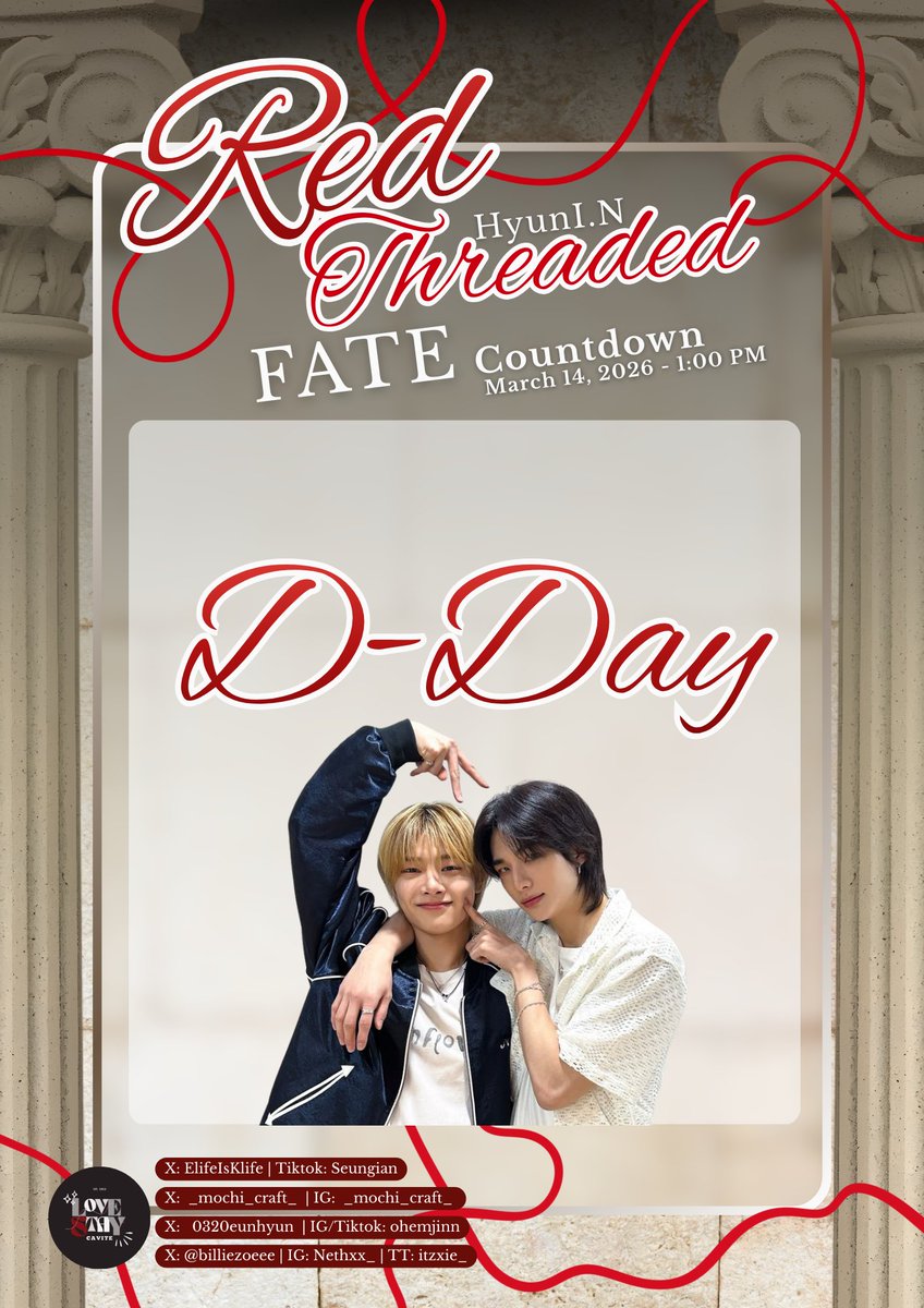 LoveSTAYCavite's tweet photo. 🎉 D-DAY, BeSTAYs!

The wait is finally over—let’s paint our fate together! 

See you at 1:00 PM - Gong Cha Dasmariñas to meet fellow STAYs, enjoy fun activities, and celebrate I.N &amp; Hyunjin’s birthday. 🥳

See you there! 💙

#LoveSTAYCavite 
#RedThreadedFateCSE https://t.co/vjaLNq0wWI