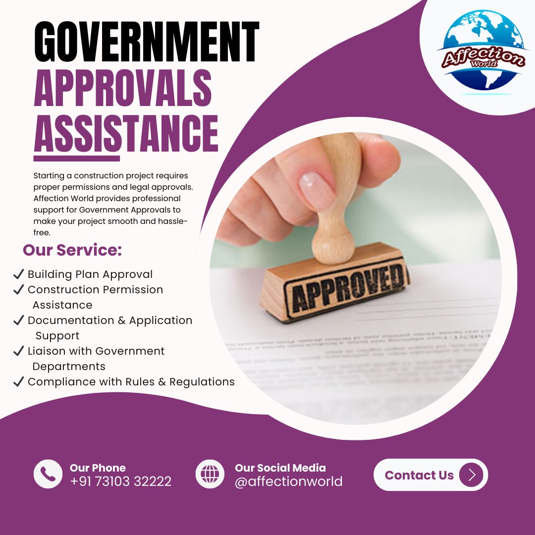 affectionworld1's tweet photo. 🏢 Affection World – Government Approvals Assistance

📞 Contact Affection World today for reliable assistance with government approvals.
#AffectionWorld #GovernmentApprovals #BuildingPermission #ConstructionServices #ProjectSupport #LegalCompliance #BuildingApproval https://t.co/8F8Xg8cMcR