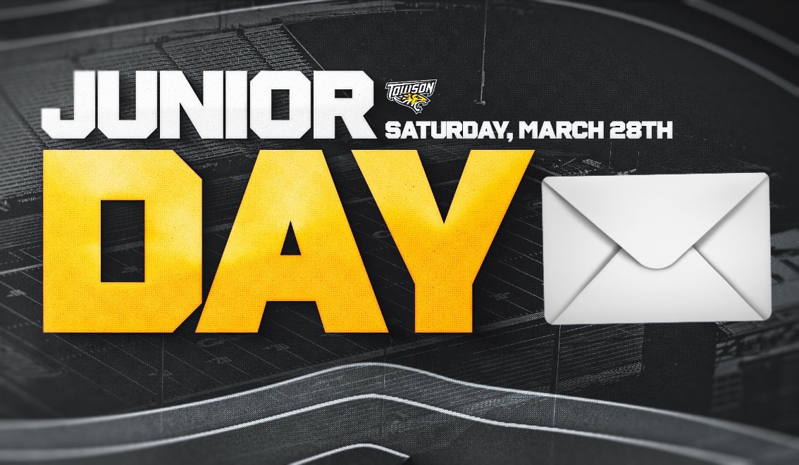 Thank you <a href="/DarianDulin/">Darian Dulin</a> for the junior day invitation, I’m excited to get on campus and see What Towson University football is about !