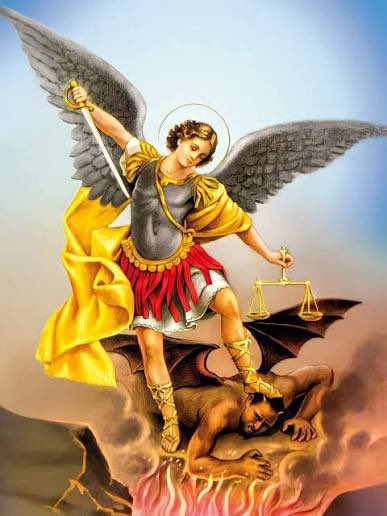 🙏🏼🇸🇻❤️🕊️
San Miguel Arcángel, defiéndenos en la lucha.
Sé nuestro amparo contra la perversidad y asechanzas del demonio.
Que Dios manifieste sobre él su poder, es nuestra humilde súplica.