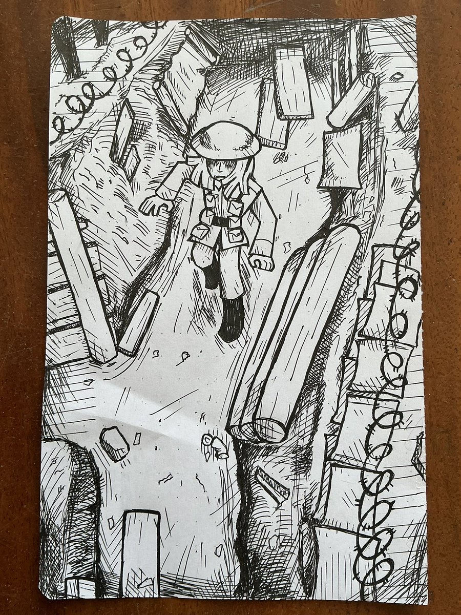 Nimbusfisherman's tweet photo. Mophead in trench!
I try my best to draw trench hehheh :)
#ersatz #mophead #ersatzfanart https://t.co/ZACQsl0yef