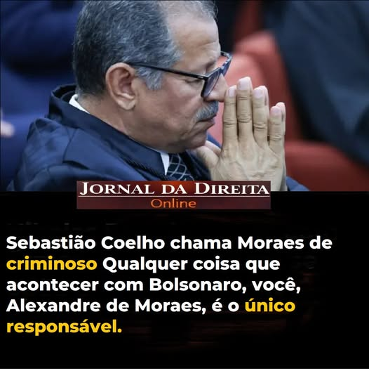 JornalBrasilOn2's tweet photo. Quero mandar um recado para você, Alexandre de Moraes. Não vou chamar de senhor não, você não merece esse tratamento. (…) Qualquer coisa que acontecer com Bolsonaro, você, Alexandre de Moraes, seu criminoso, é o único responsável. Entenda isso — declarou em uma publicação nas redes sociais.