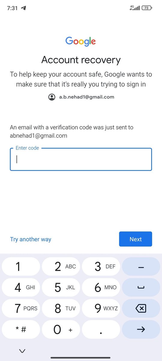 ABNehad's tweet photo. @gmail I have problem with (Same recovery email ) 
I have my phone number but that is not enough for you and want same recovery email code 🤔 how i give code for you .
First you let me open and then i give you code https://t.co/USJPZ0J5Qg