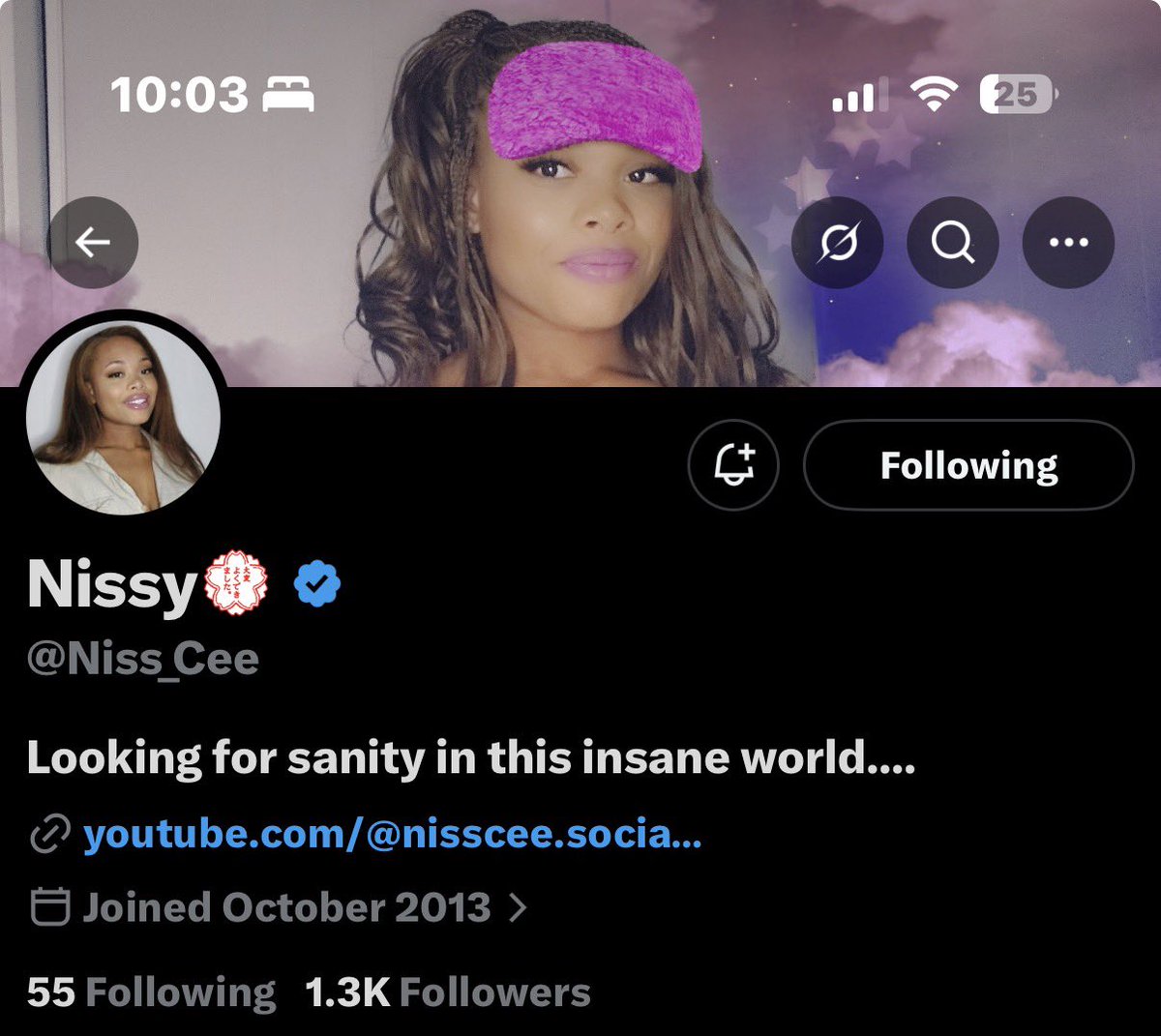 Nissy literally broke the Jillian Falcon  story. You have all seen her on Baron Coleman &amp; Candace Owen's podcasts. 

Nissy has it going on over on YouTube but only 1.3k on X???

Go give <a href="/Niss_Cee/">Nissy💮</a> a follow. 
That's an absolute no brainer.