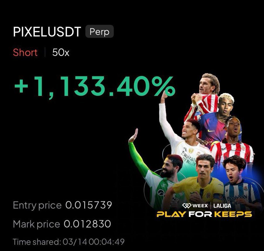 $PIXEL moving well too
$SPY $BTC $Eth $XRP $NVDAon $ONDO #Crypto
Join our telegram community 

t.me/+cWxqEAtqbRswM…

t.me/+cWxqEAtqbRswM…