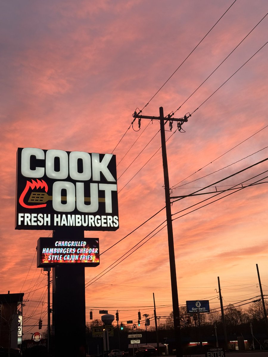 A very NC sunset this evening.