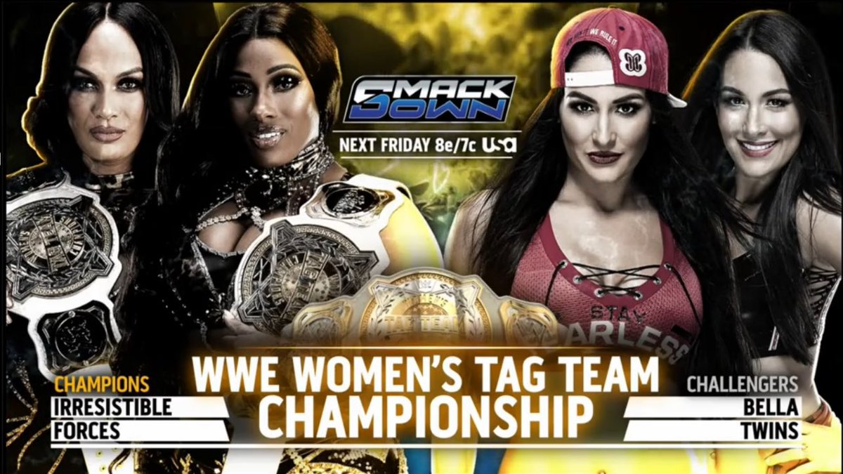 BELLA TWINS WRESTLING NEXT WEEK 

#Smackdown