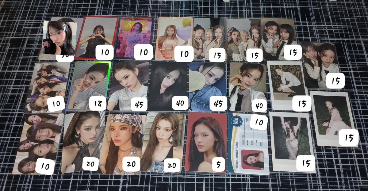 *VENDO/VENDA PHOTOCARDS IZNA, ILLIT, TWICE*

* Preço na imagem
* Mando foto e vídeo 
* Frete calculado pelo Super Frete (Mini Envios)
* Mando brindes