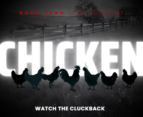 bock_twt's tweet photo. I'm not actually doing a live event. I just wanted to make a chicken version of the @/Netflix advert. https://t.co/cEYv6f2ayw