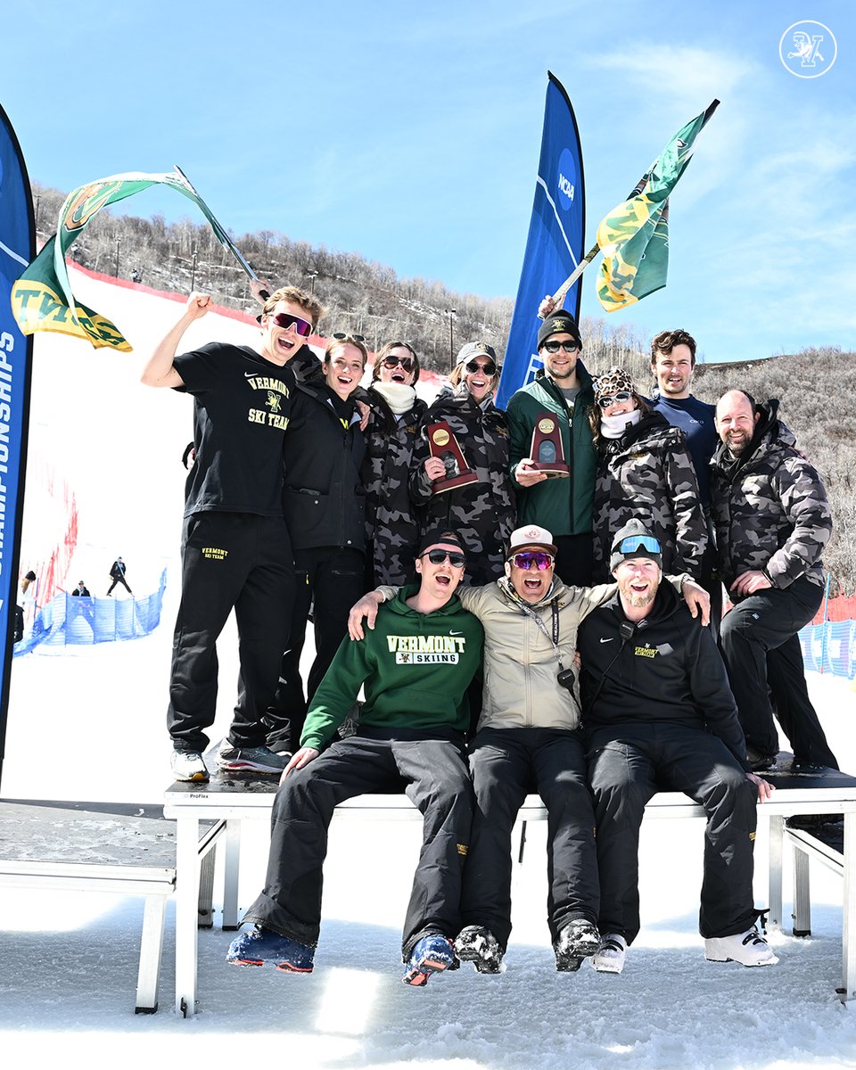 UVMSkiing's tweet photo. Day 3⃣ from the 2026 #NCAASki Championships &amp; the Catamounts took home 3⃣ All-American citations as the alpine portion of the campaign wrapped up. #LetsRally https://t.co/hYuCIfnbQz