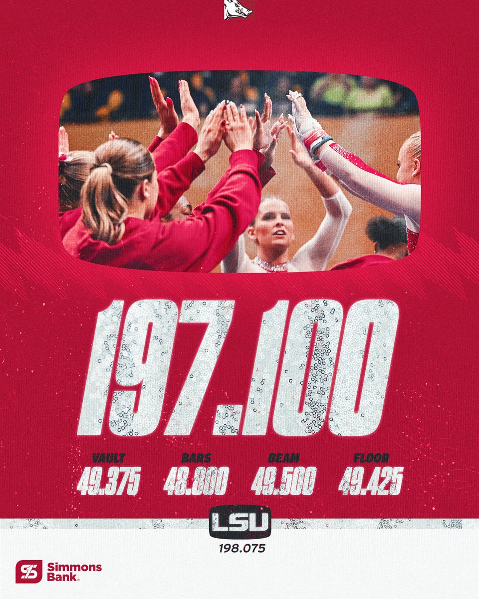 Arkansas Gymnastics 🐗 tweet media