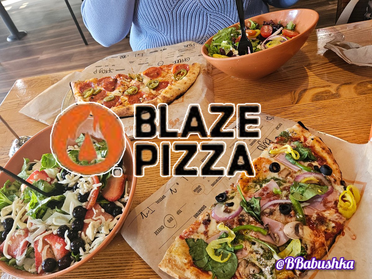 BBabushka's tweet image. Back at @blazepizza .  It's been too long. Todavia BUENISIMO.  

#FastFired #pizzalovers #madetoorder  #sensationalsalads #WeDontEatFancyButWeEatGood