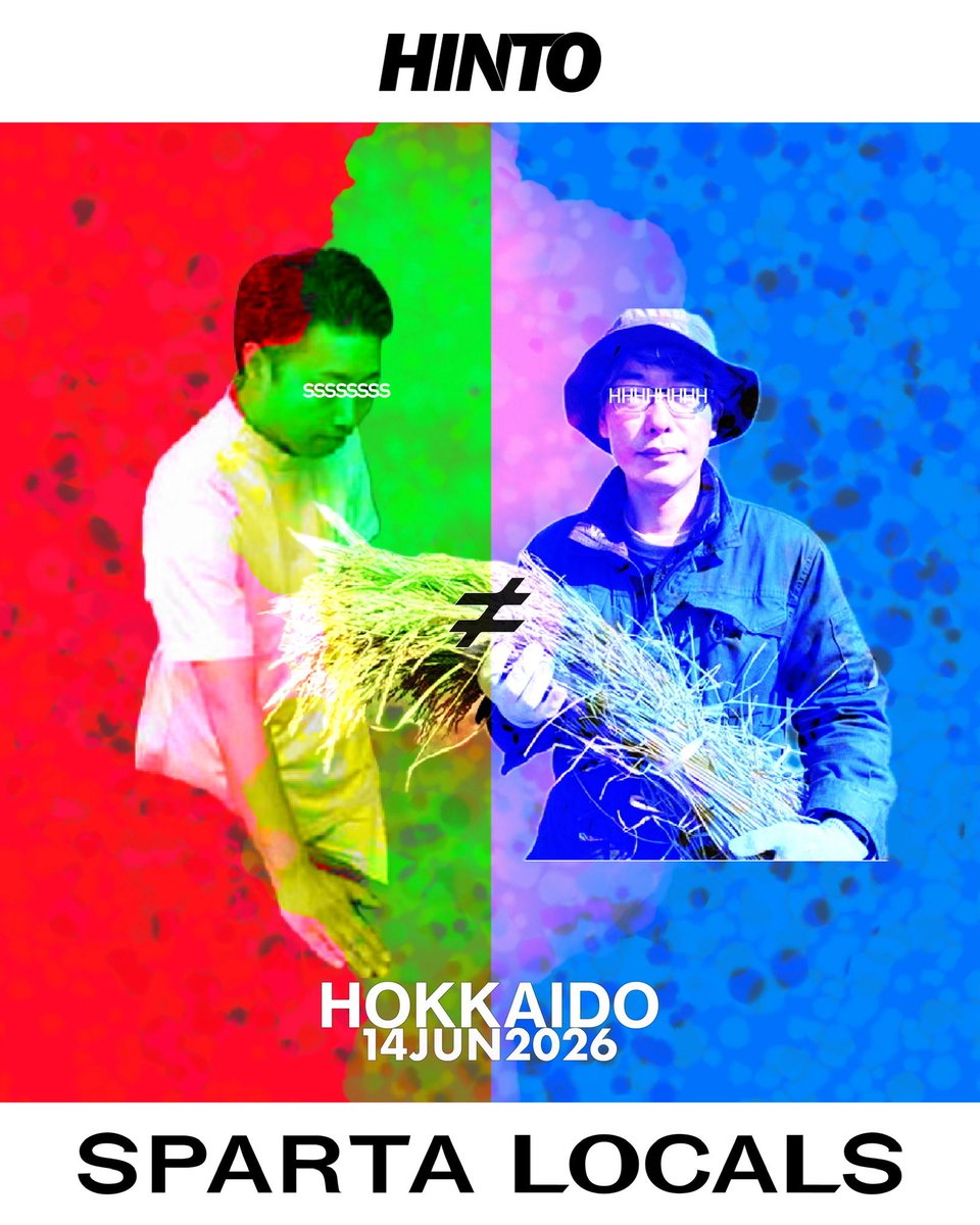 HINTOofficial's tweet photo. SPARTA LOCALS×HINTO 
2man Live
『スパルタヒント』
北海道にて開催決定！

6/14(日)北海道・札幌SPIRITUAL LOUNGE
OPEN17:00｜START17:30

＜出演＞
スパルタローカルズ
HINTO 

先行チケット受付期間:2026/3/14(土)12:00～2026/3/29(日)23:59

https://t.co/w6hT4m7D62 https://t.co/USpMZwRRN8