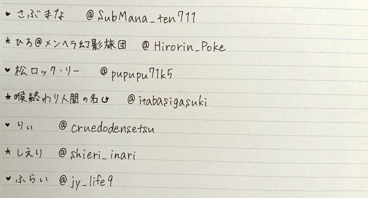 ith_girasole's tweet photo. 書きましたー！！
皆さんありがとうございました🫶🏻
字はあんまし自信ないけど書くの楽しかったです😆😆
調子に乗ってイラストも添えて己の絵心の無さも晒していきます🥲にかもの初めて描いたらにかちゃんが誰だか分からんくなりました笑笑 https://t.co/VMSidOjqPr
