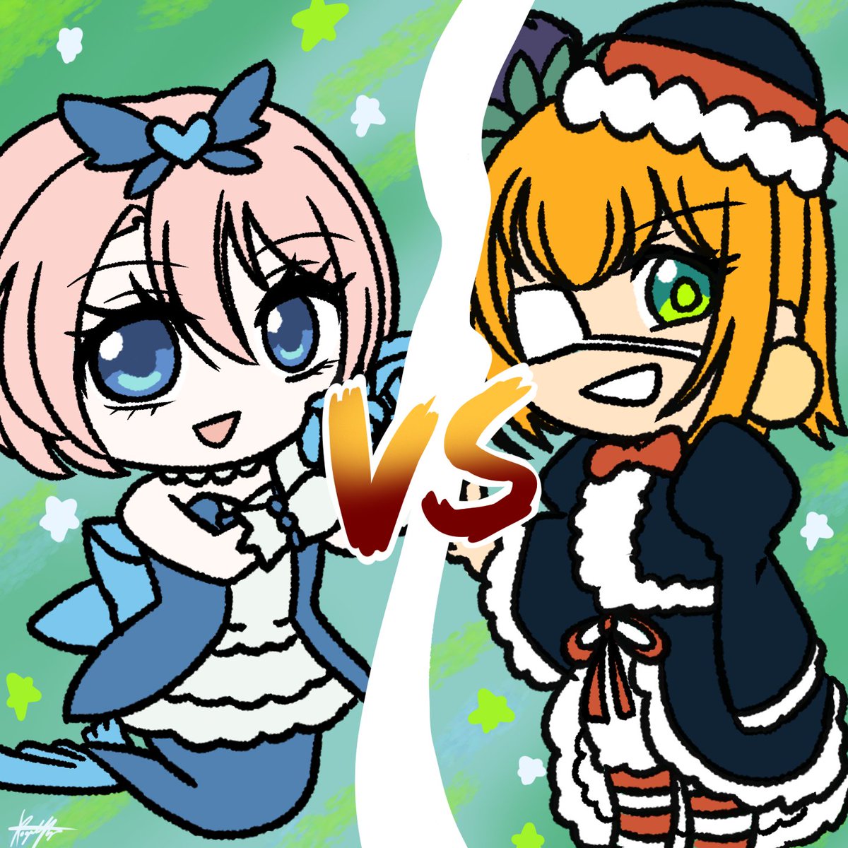 Quick sketch inspired by the stream. It makes me so happy card games can transcend the language barrier! Had lots of fun and I thank both players for doing something special like this :)