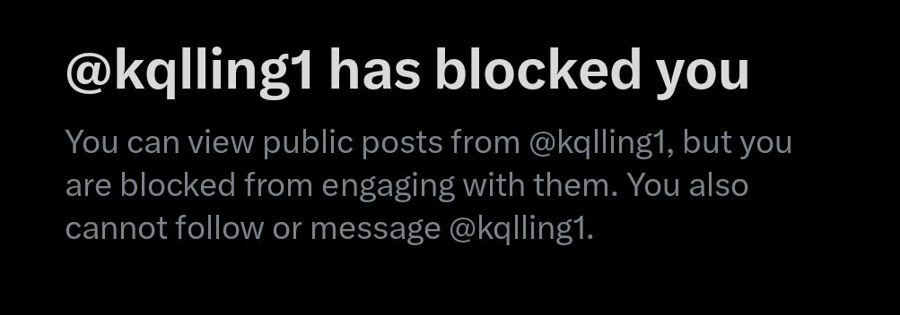 Bro blocked me because he realized how stupid his response was.