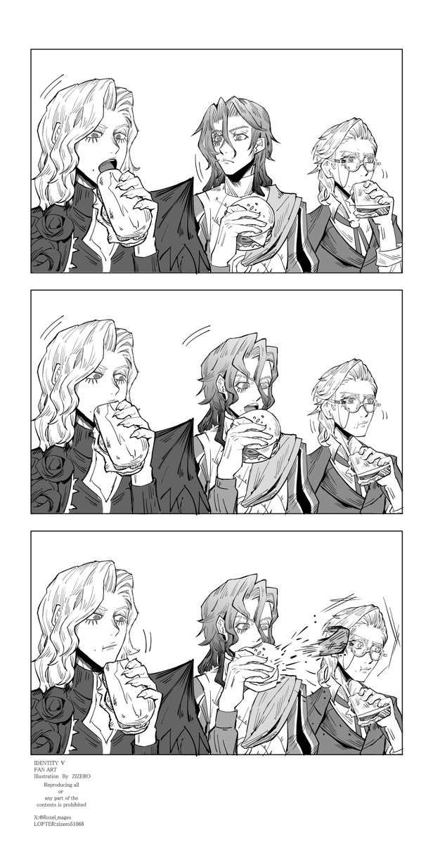 Sorry, I'm not feeling well today due to a cold, so I'll be taking a break from translation work.
Instead, I'll be reposting a warm little scene of the Knights having a meal together.
Thank you for your understanding.

#IdentityV 