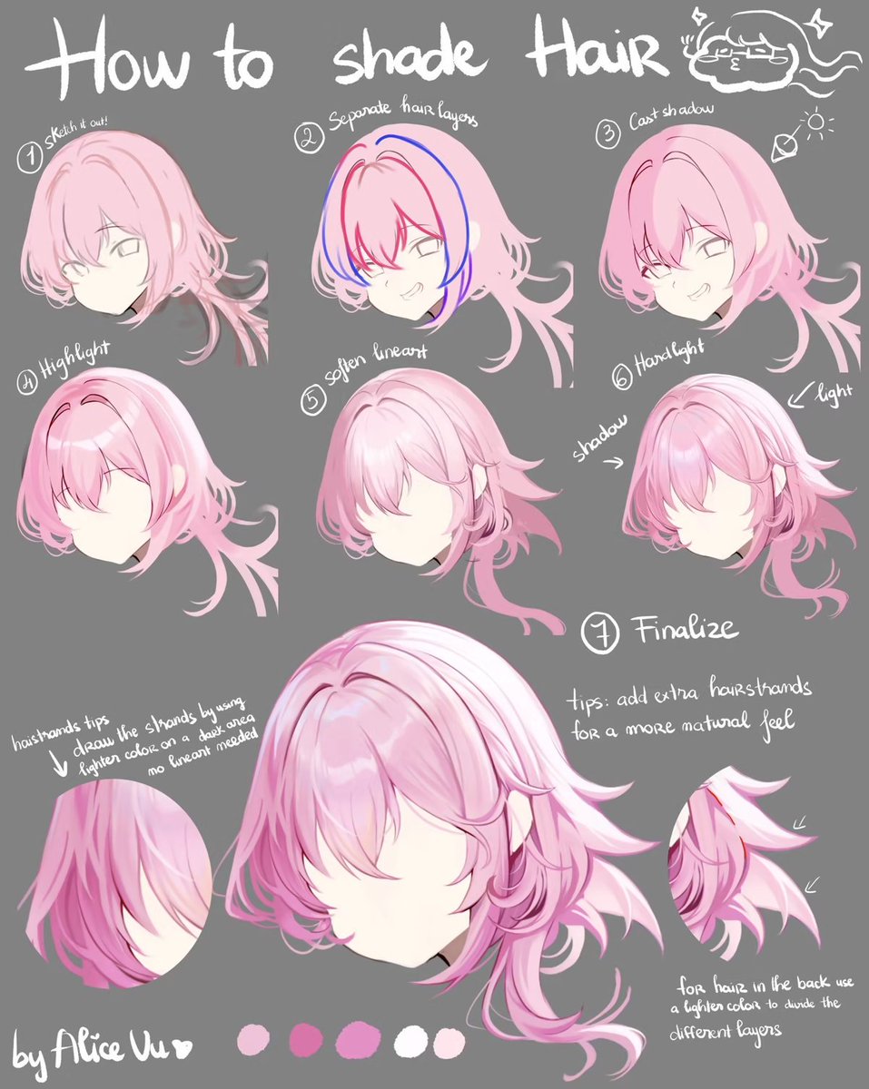 DrFonts's tweet photo. How to shade hair
Cr in image https://t.co/eWGn8jITO8