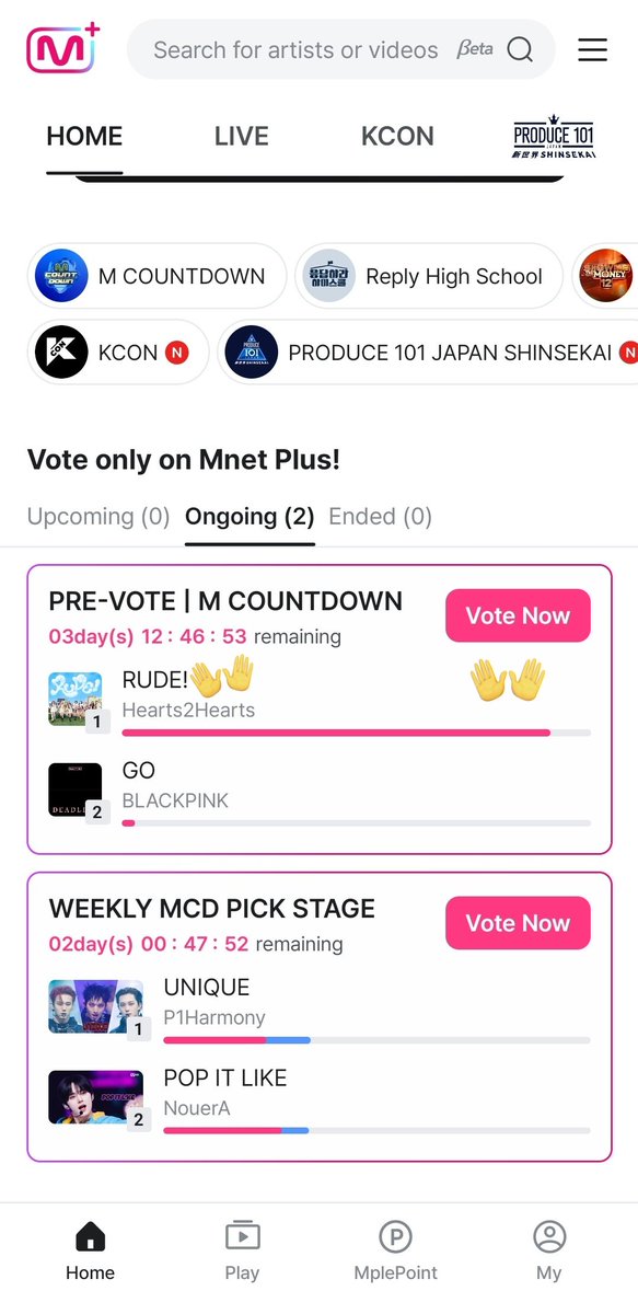📣[HACHU ATTENTION] 🍀 M Countdown 1. Menangin Pre vote & Live Vote di ...