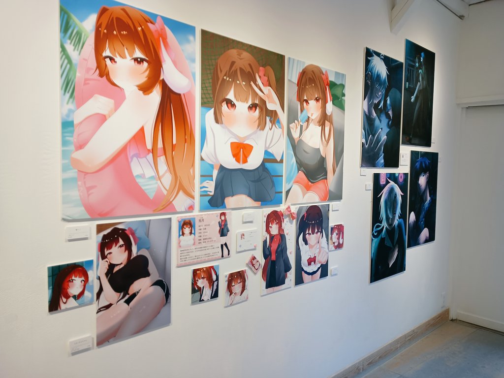 irorimura2005's tweet photo. ＼展示折り返し／

▶STAR GENERATION

宇治イザヤ
明里さつき
夜鶴
巛須てと/Teto Kawasu
Mist
たらこ
なぁ
yunwho
　　　
本日も12：00〜18：00でお待ちしています、是非お越しください☺️

会場┃イロリムラ[89]画廊 展示室１
大阪市北区中崎1-4-15 https://t.co/sRGmR1Kejv