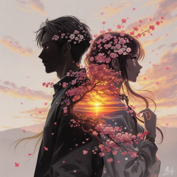 "Back to back, yet our hearts are one."