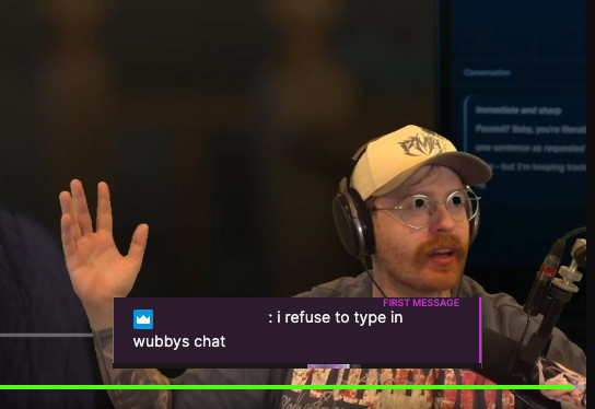 Wubby Chatter Struggles tweet media