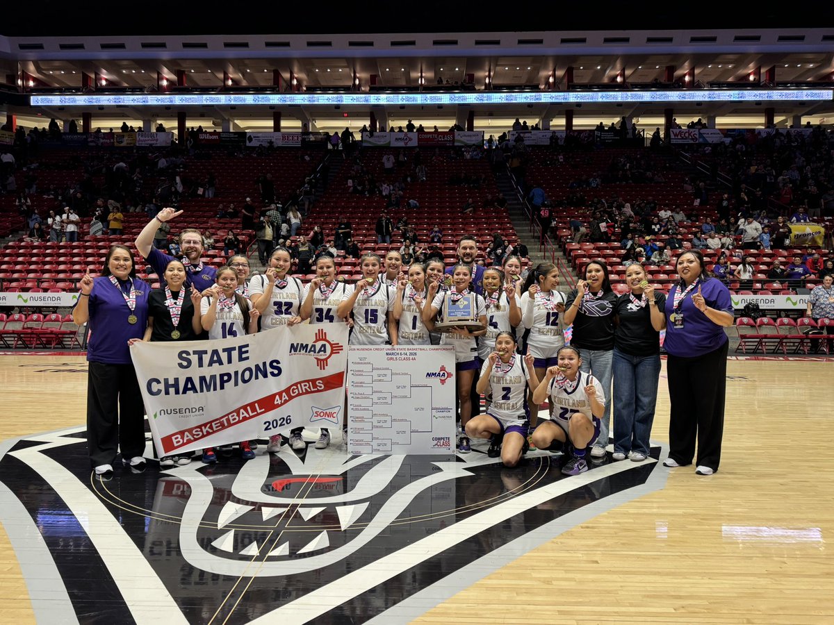 Real_AJohnson's tweet photo. Congratulations Kirtland Central Lady Broncos, the 2026 New Mexico Class 4A Girls Basketball Champions! #nmpreps https://t.co/7IfawojPhR