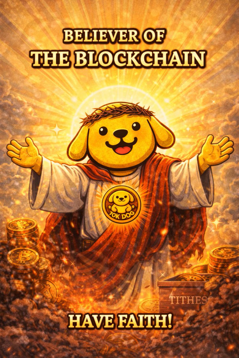 10Kdogcoin's tweet image. The path is clear for those who believe. ✨🌕

In the blockchain we trust. Keep your vision steady, your heart strong, and your bags packed. The prophecy of 1OK DOG is unfolding. Have faith!

#1OKDOG #Believer