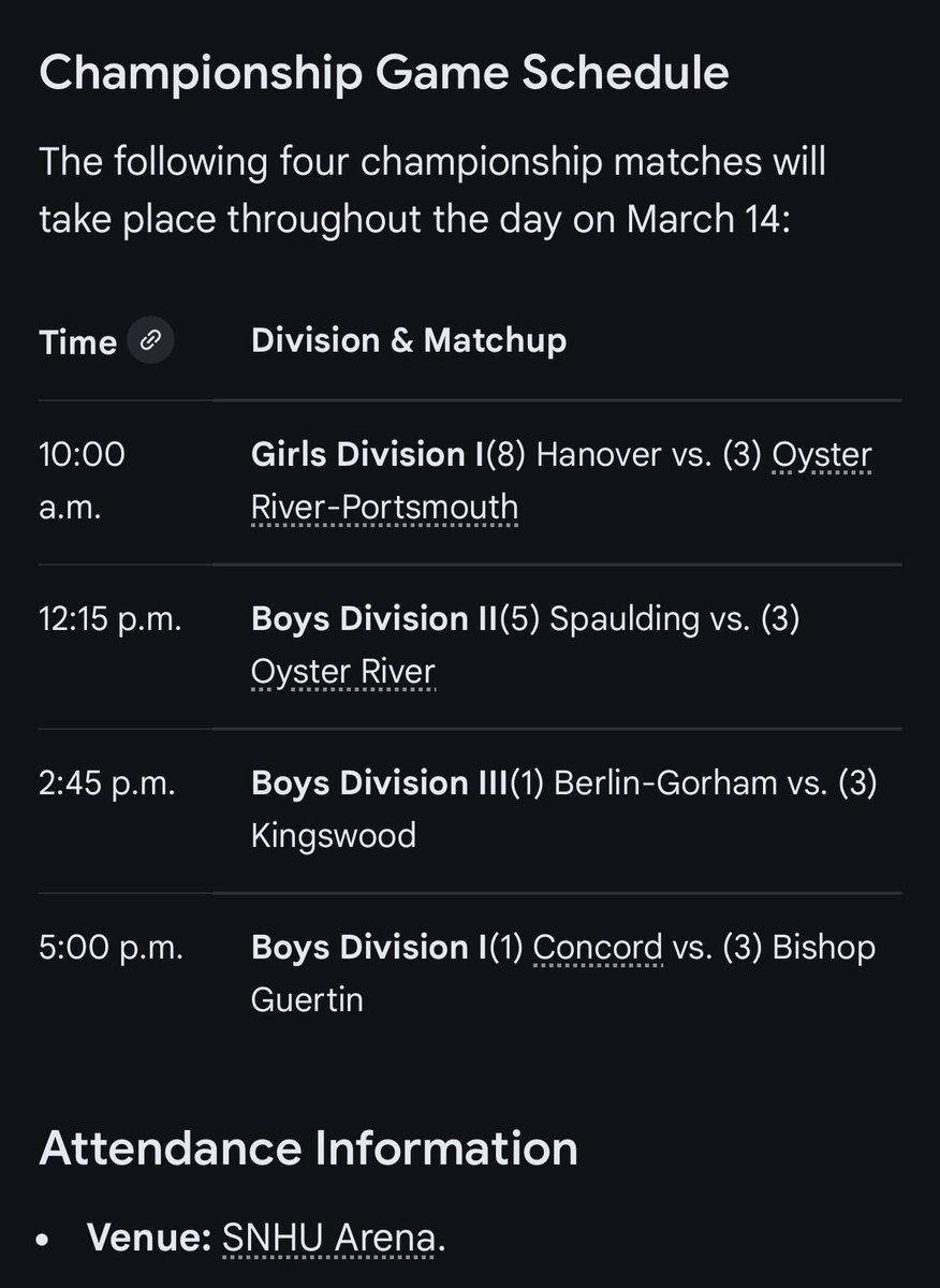 AlumniCup_NH's tweet photo. Good luck to all the teams competing tomorrow in the NHIAA State Finals!

Enjoy every moment and take it all in — one day you’ll look back wishing you could experience it again.

When that time comes… you’ll get the chance to relive it in the NH Alumni Cup. 🫡

May the best teams win! 🏆

https://t.co/5tklxhEGxf

#NHIAA #NHHighSchoolHockey #StateFinals #Hockey #AlumniCup