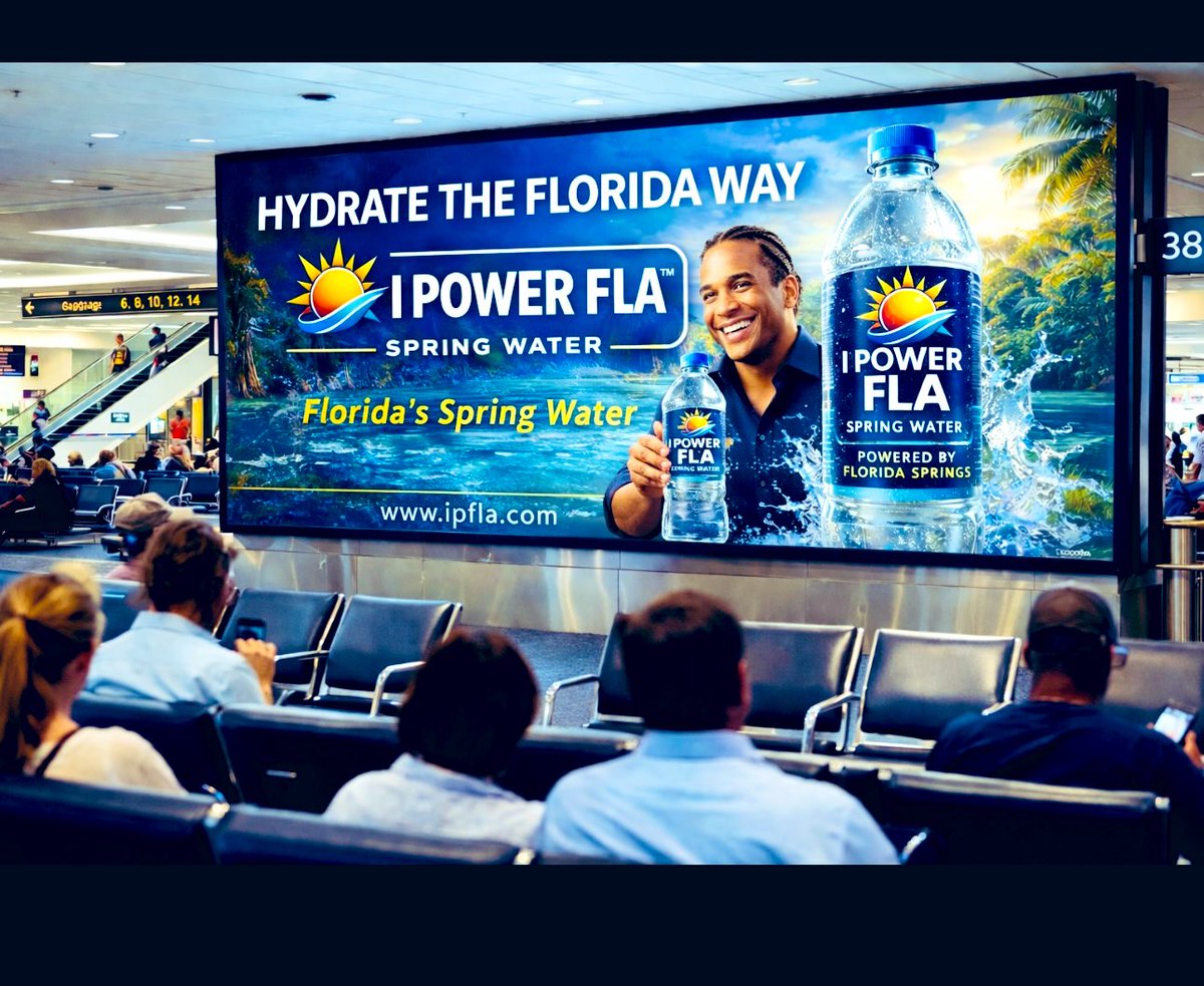 ronniecwright's tweet image. 🌴 BREAKING BUSINESS 🌴

Ronnie C. Wright Launches 
“I POWER FLA™” — 
A Florida Spring Water and Lifestyle Brand Powered by the Energy of the ☀️Sunshine State

Built on the AGEFINE platform, the new venture positions Florida's natural springs, tourism, and innovation economy at