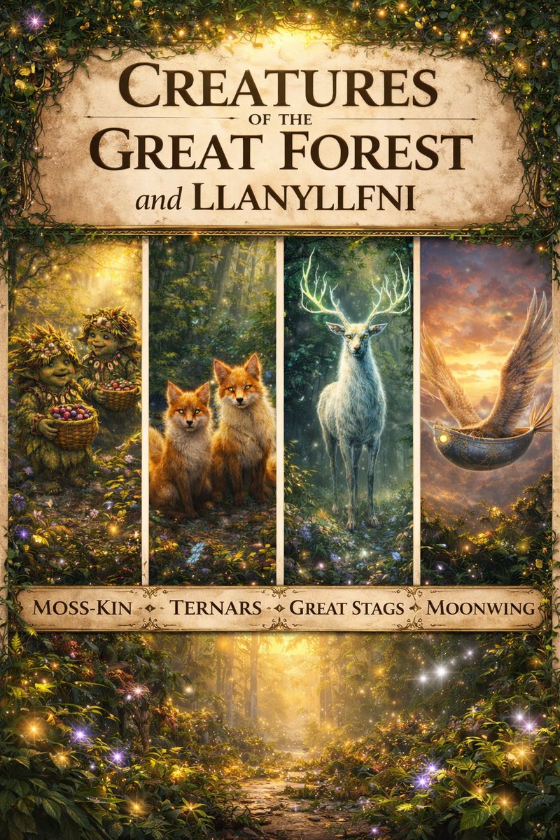 scifidrive's tweet photo. Field Guide to the Living Creatures of the Great Forest and Llanllyfni https://t.co/S1sSJHEOvY https://t.co/YxLq4DaS5q
