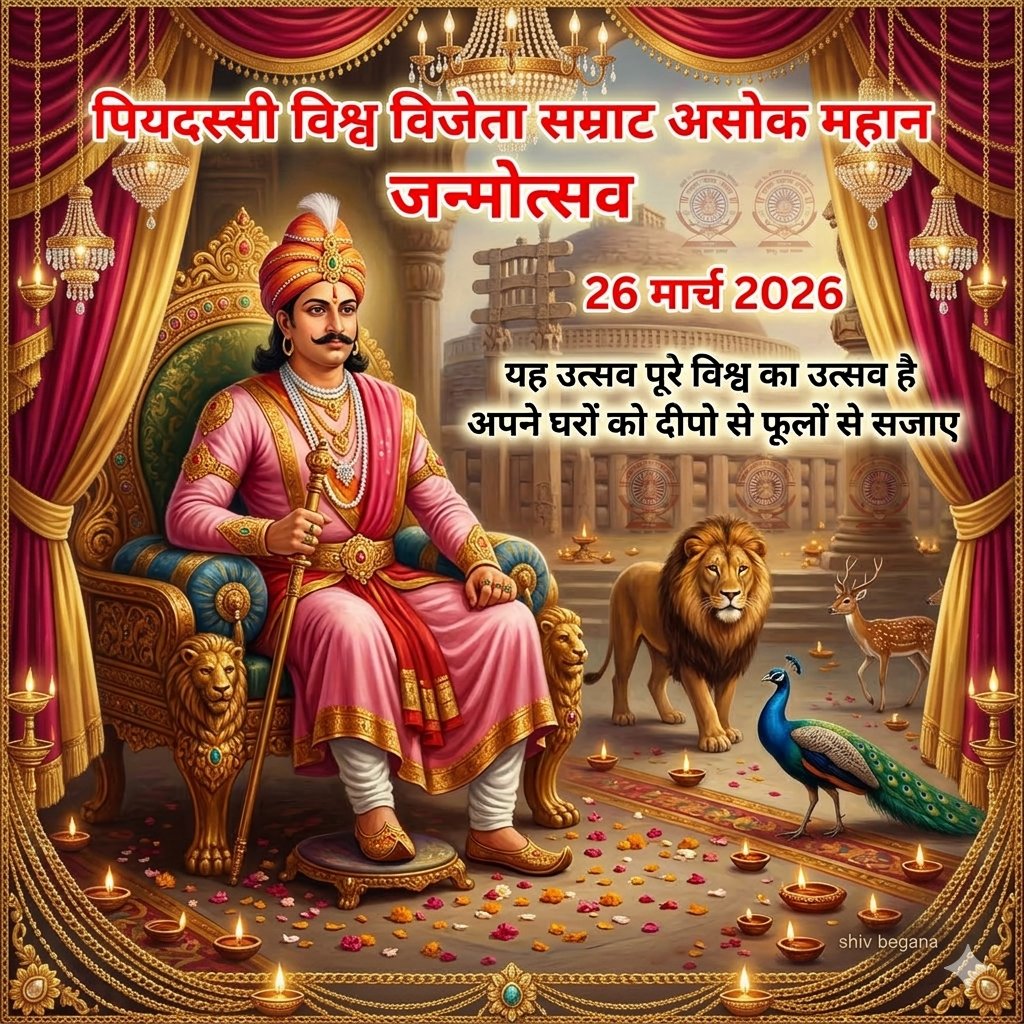 भारतवर्ष ने ठाना है..
#सम्राट_अशोक_जयंती मनाना है
#अशोकाष्टमी 26 मार्च #अशोक_जयंती हर्षौल्लास से मनायें
#AshokJayanti
#सम्राट_अशोक_जयंती_पर_राष्ट्रीय_अवकाश
<a href="/BabuSinghKush5/">Babu Singh Kushwaha</a> <a href="/SwamiPMaurya/">Swami Prasad Maurya</a> <a href="/bjpmpsanghmitra/">Dr. Sanghmitra Maurya (मोदी का परिवार)</a> <a href="/kpmaurya1/">Keshav Prasad Maurya</a> <a href="/Anjalisaini_/">Anjali Saini</a> <a href="/AmbedkariteLM/">AmbedkariteIN</a> <a href="/dromsudhaa/">Dr. Om Sudha</a> <a href="/TribalArmy/">Tribal Army</a> <a href="/cnews_bharat/">Cnews Bharat</a>